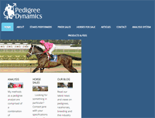 Tablet Screenshot of pedigree-dynamics.com.au